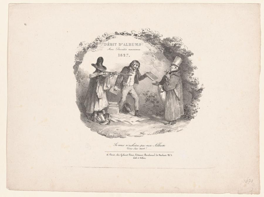 Débit d'Albums Avec Procédés nouveaux, 1827
