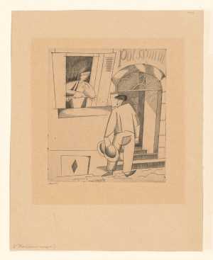 two-men-in-conversation-one-leaning-out-of-a-window