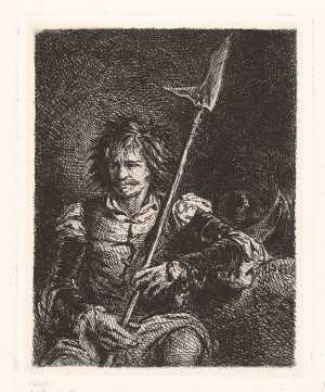 a-seated-halberdier