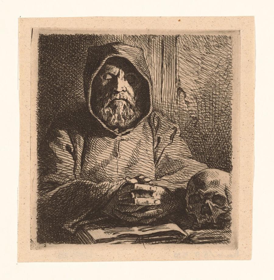 Praying Monk with Clasped Hands