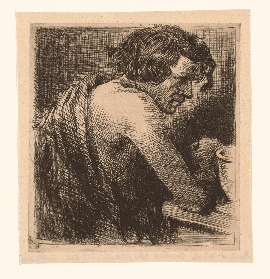 Man leaning on Elbow