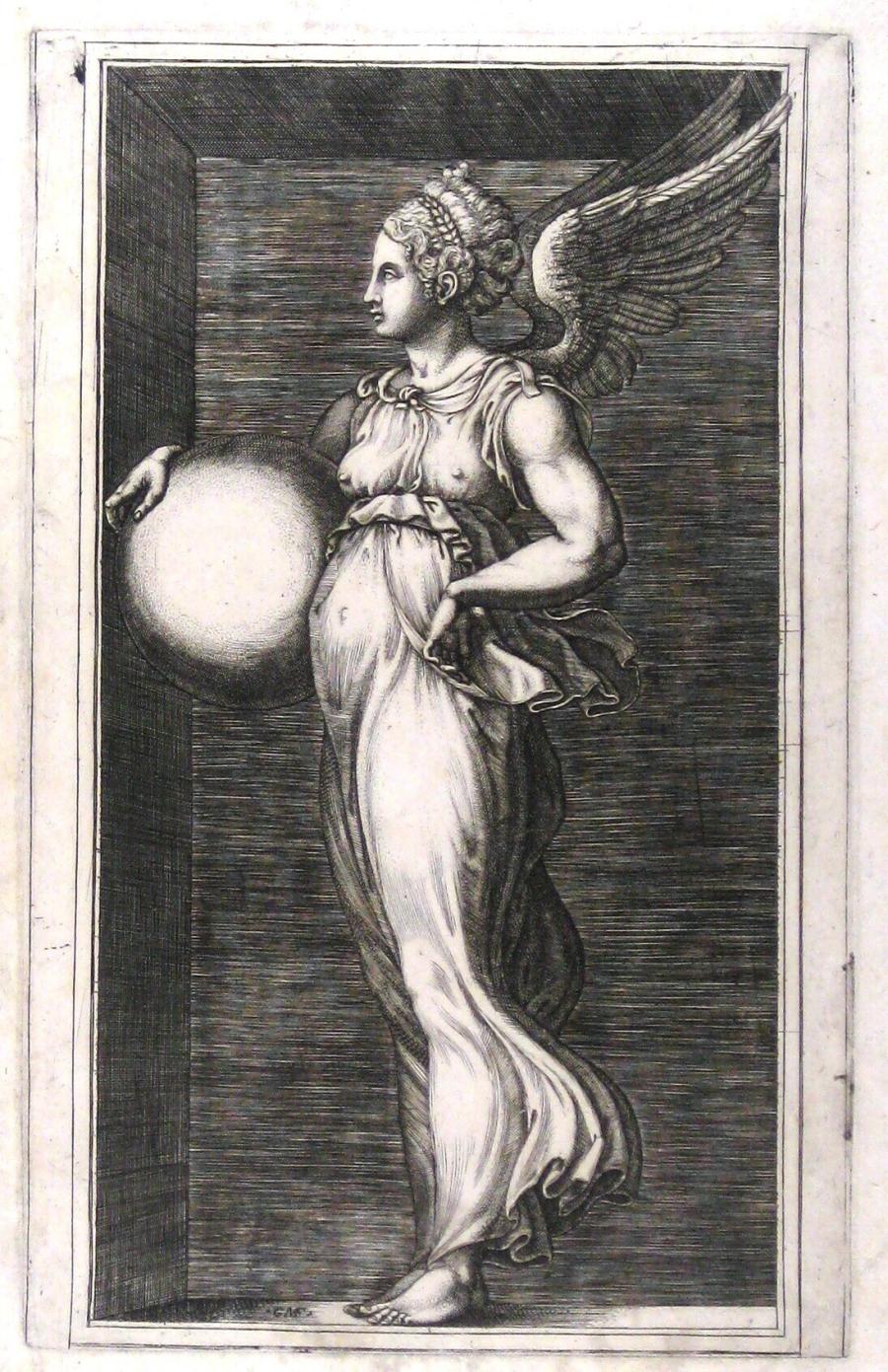 Allegorical Figure Holding a Sphere