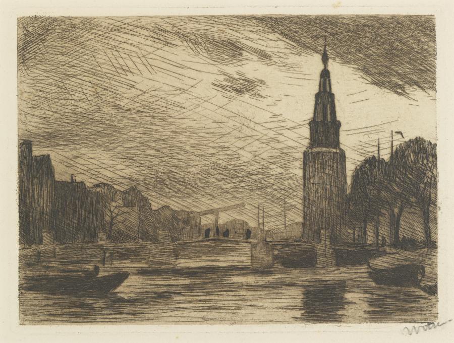 Oude Schans with Montelbaanstoren, Amsterdam