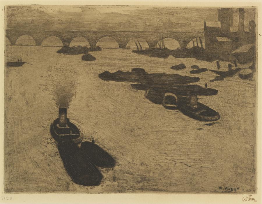 Boats on the Thames, London