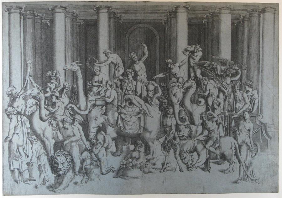 De triomf van Bacchus in India