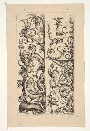 two-half-candelabras-with-fantasy-creatures