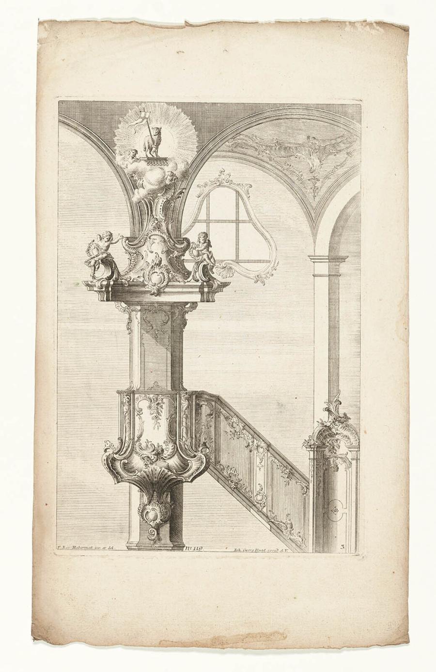 Pulpit in Church Interior