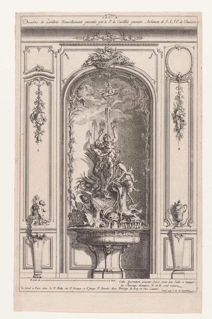 Wall Fountain with Satyrs and Women