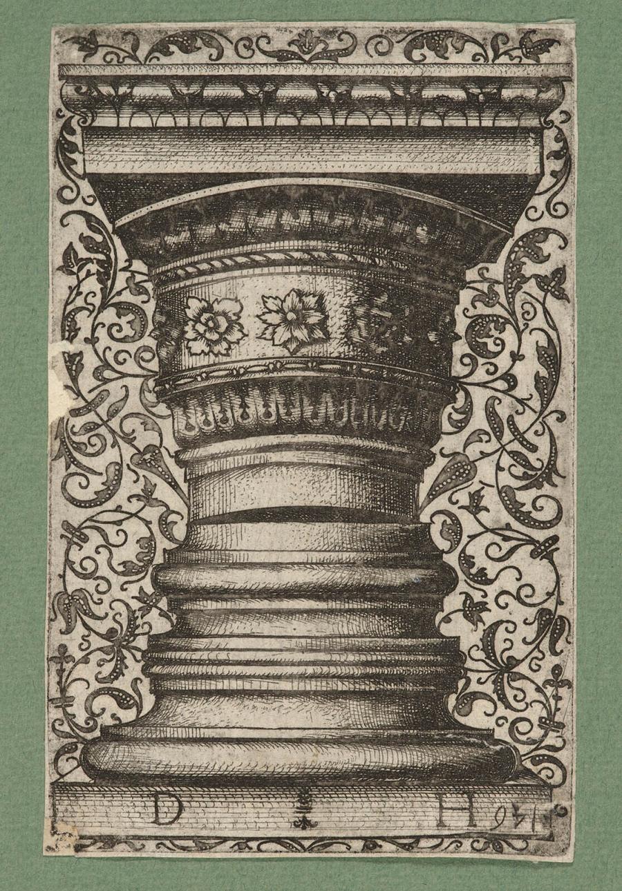Capital and base of a column