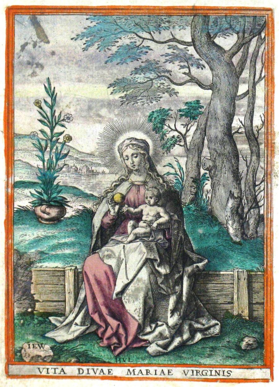 Titelprent: Vita Diviae Mariae Virginis