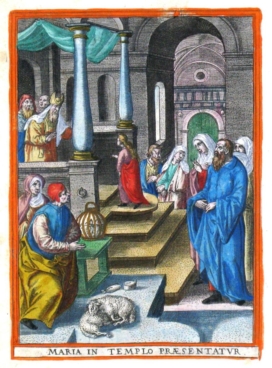 De opdracht van Maria in de tempel