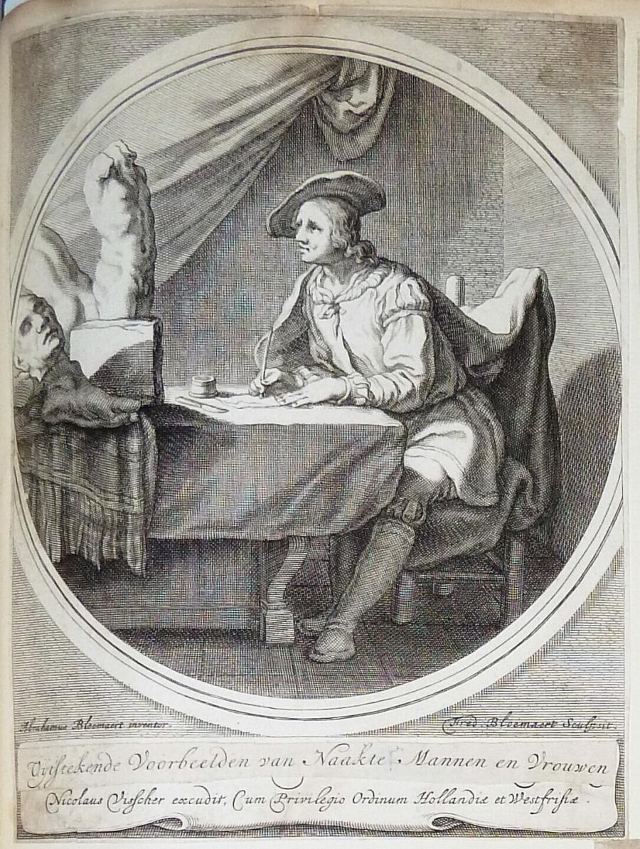 A Man Drawing from a Cast
