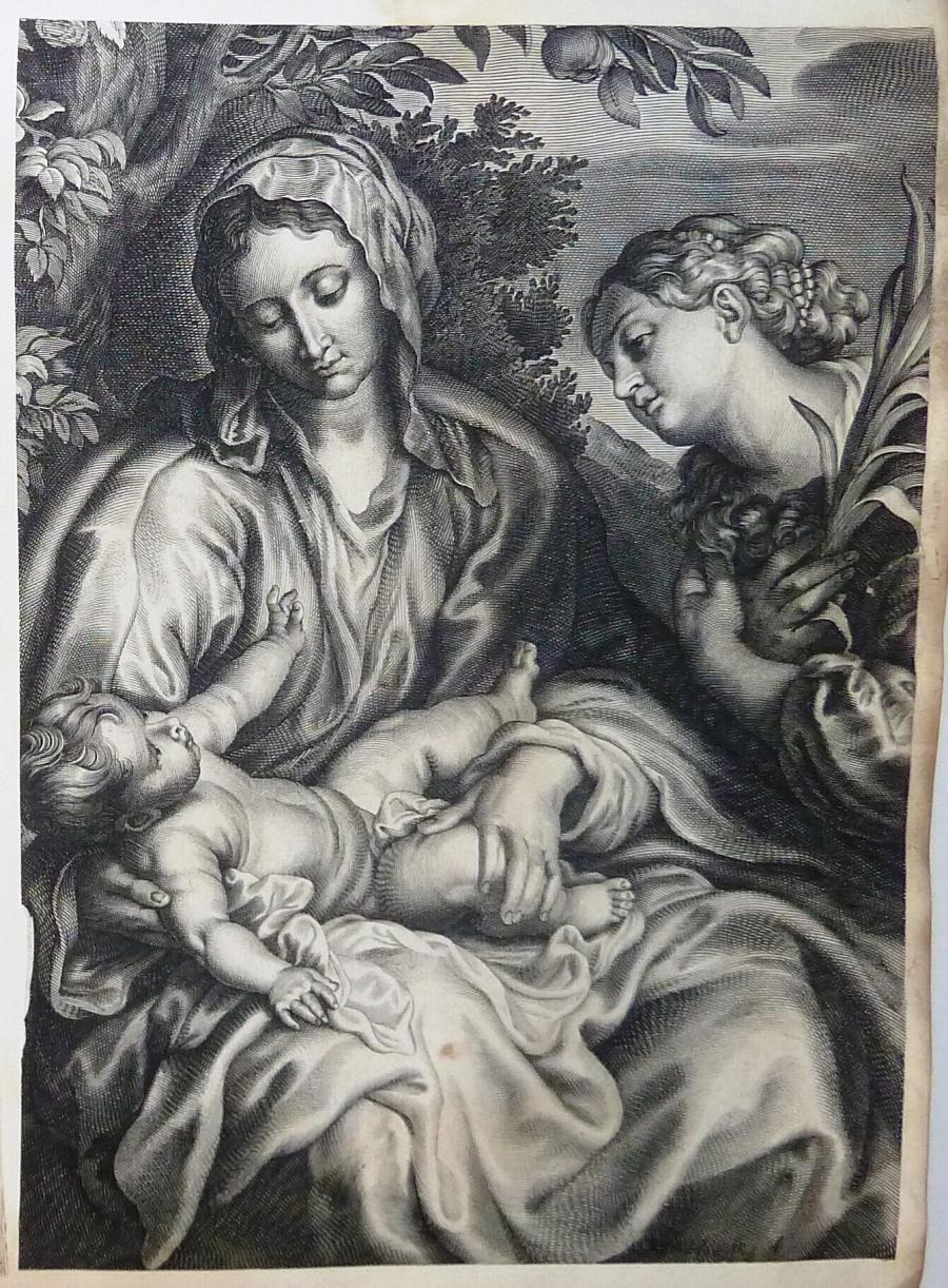 Mary with the Child and Saint Catharine