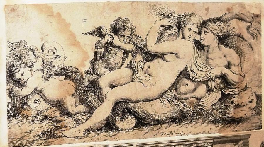 Triton en nimf