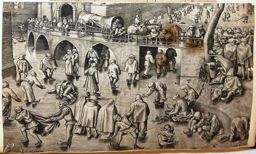Ice Skating before the Gate of St George