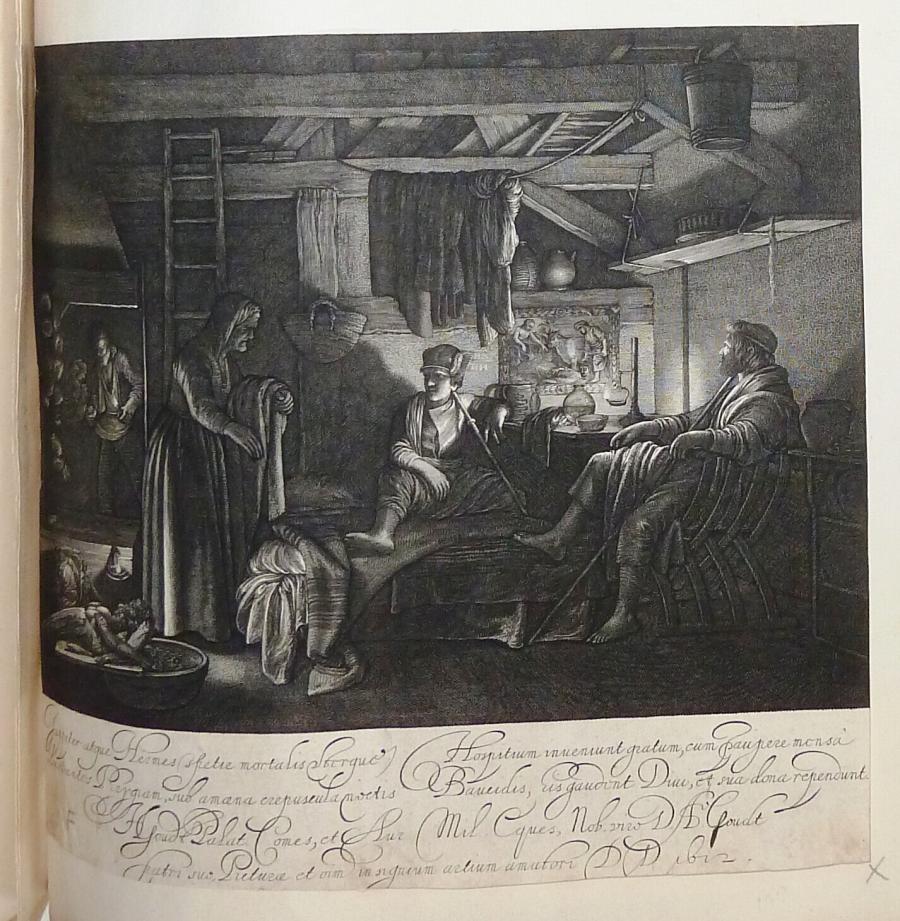 Jupiter en Mercurius in het huis van Philemon en Baucis