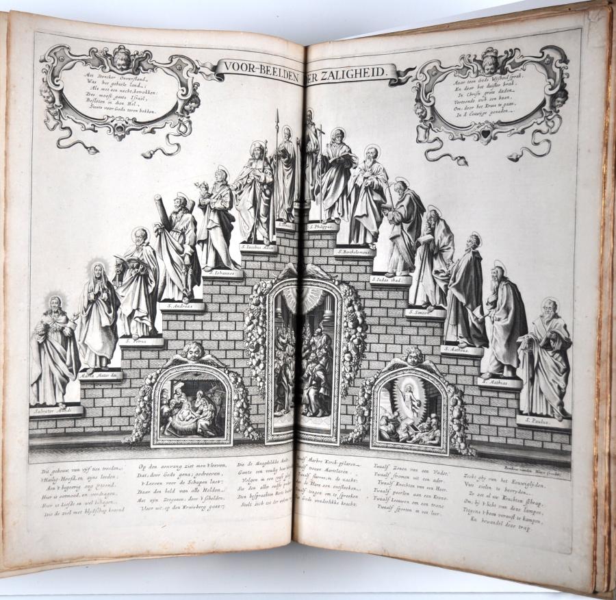 Staircase with Christ, Mary and the Apostles