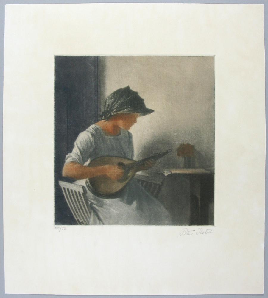 De mandolinespeelster