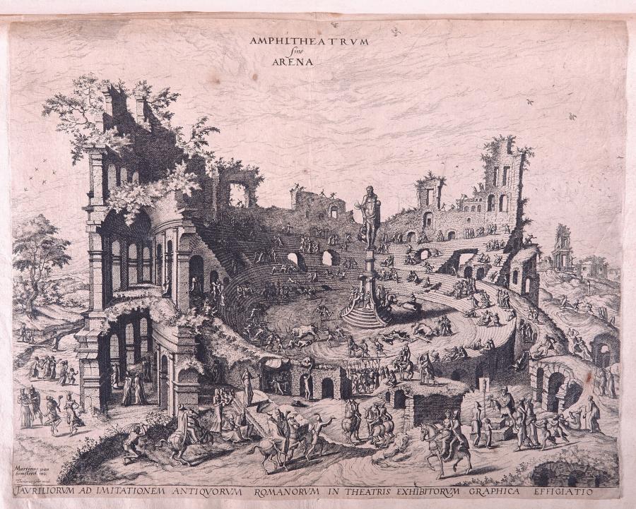 Bullfight in the Ruins of an Amphitheatre