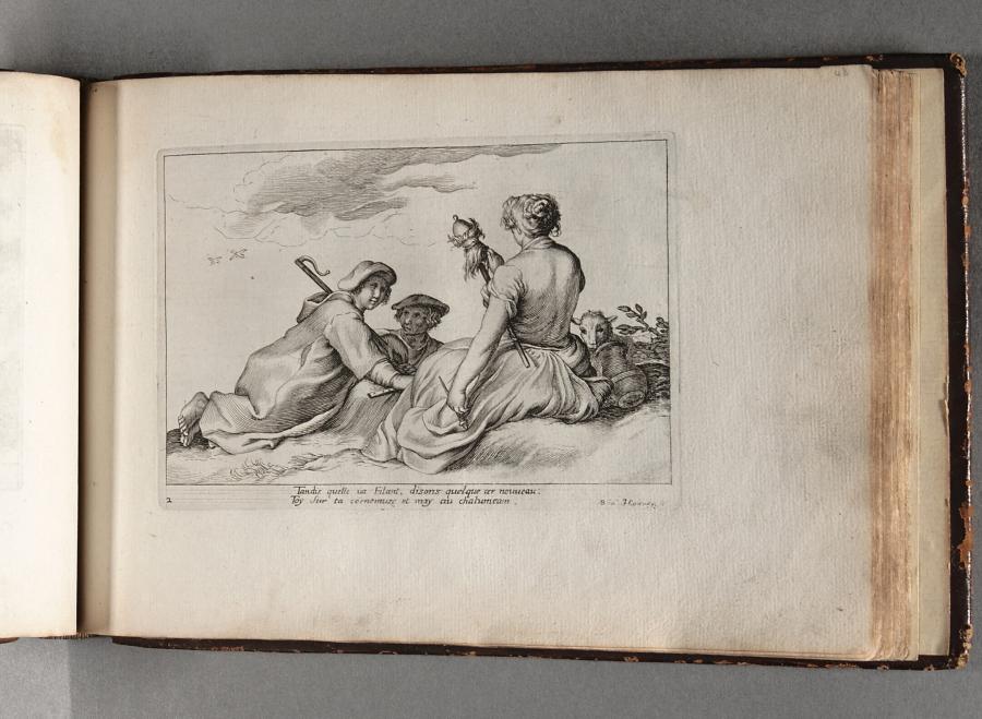 A Woman, two Men and a Sheep