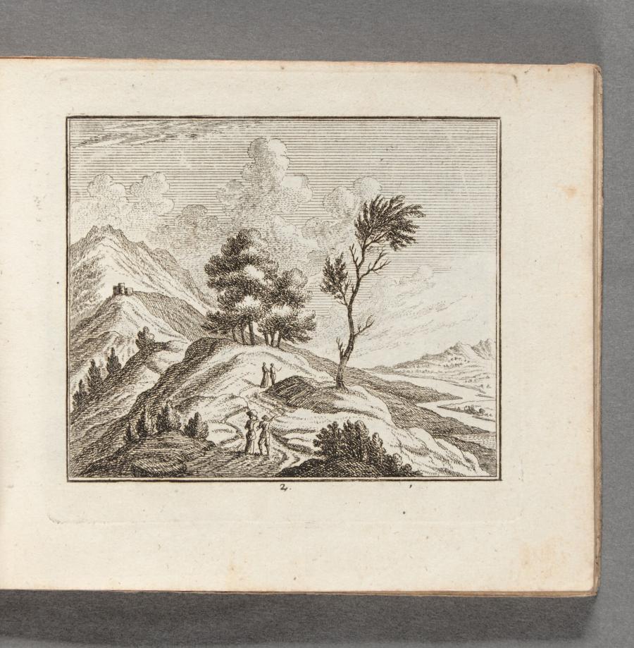 Mountain Landscapes with Travellers