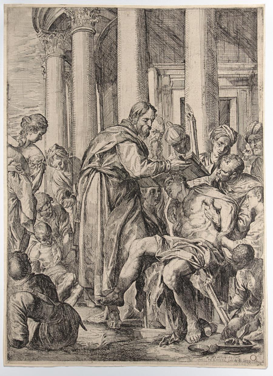 De heilige Barnabas geneest een zieke