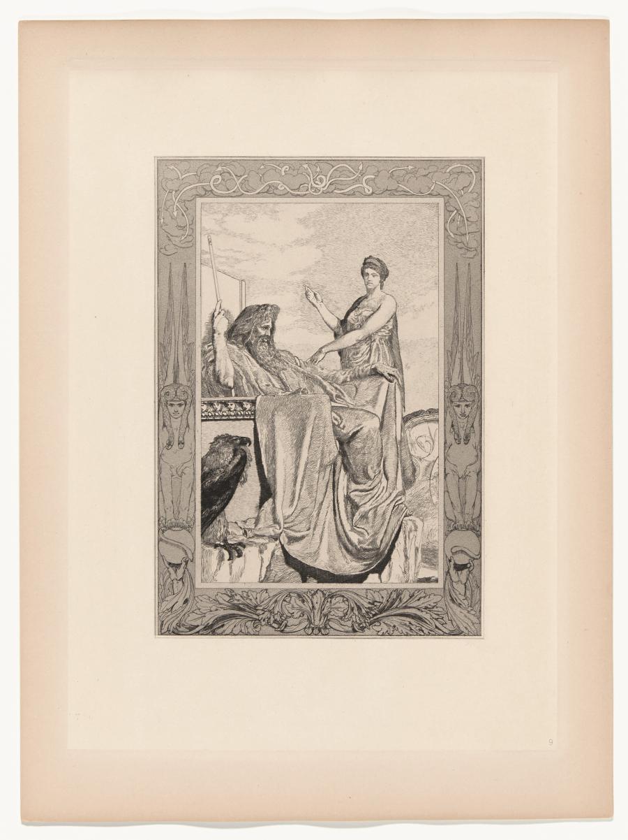 Jupiter und Venus (Amor und Psyche, Opus Va, Bl. 9)