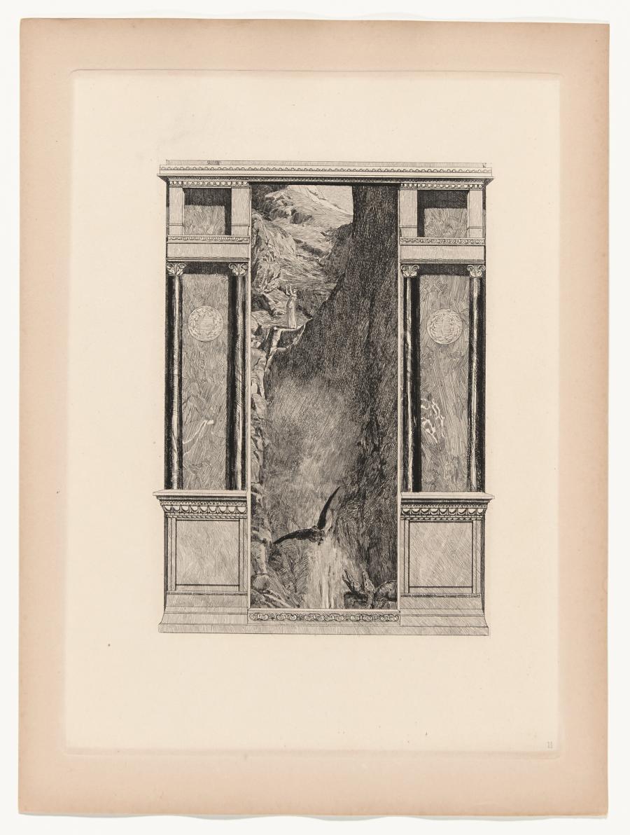 Psyche und der Adler Jupiters (Amor und Psyche, Opus Va, Bl. 11) (Psyche en de adelaar van Jupiter)