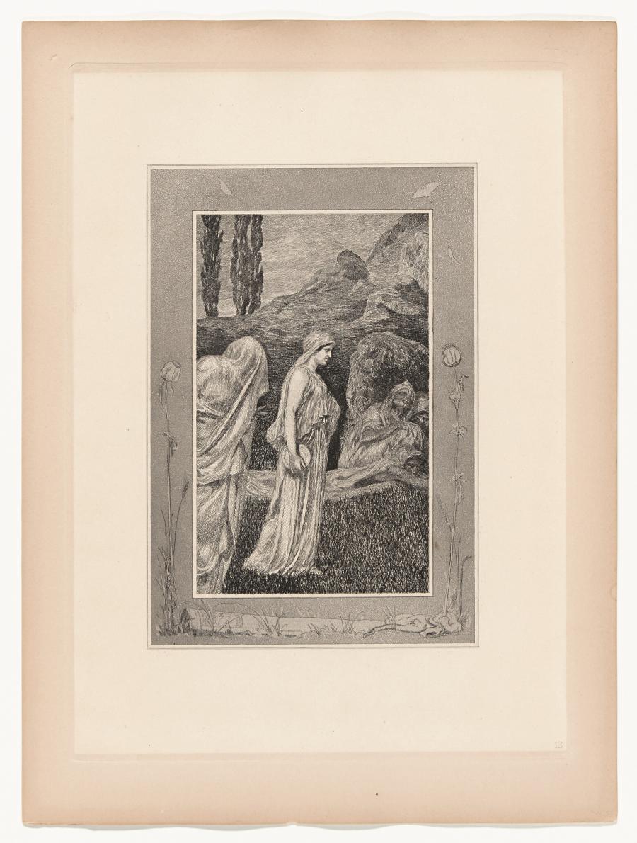 Psyche im Tartarus (Amor und Psyche, Opus Va, Bl. 12) (Psyche in de Tartarus)