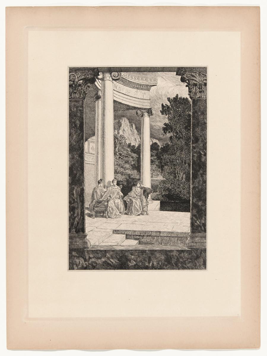 Psyche und ihre Schwestern (Amor und Psyche, Opus Va, Bl. 5)