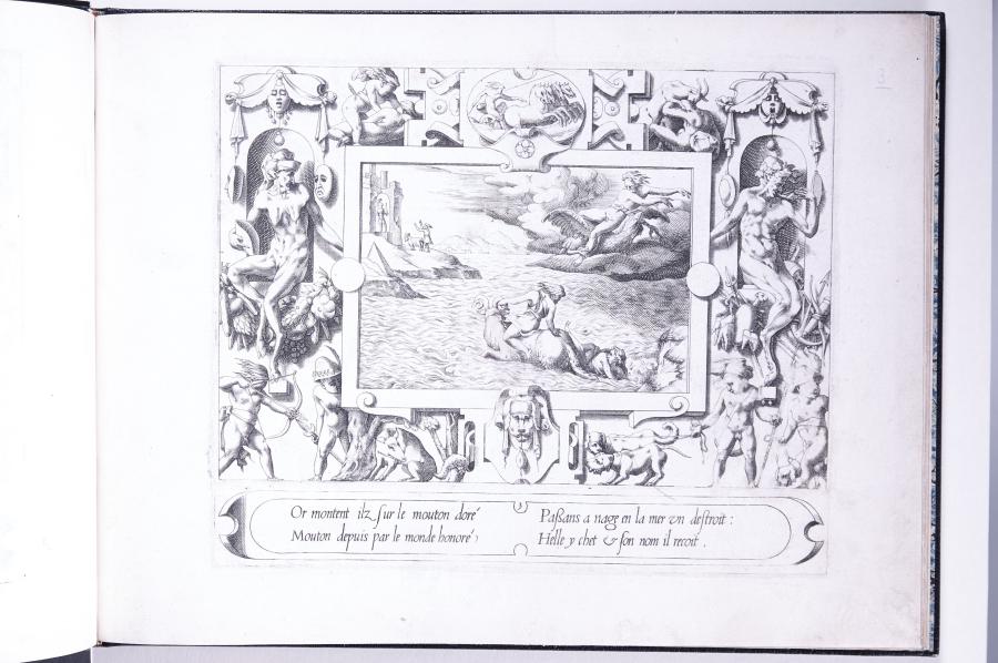 Phrixus en Helle steken de Hellespont over op de rug van de gouden ram
