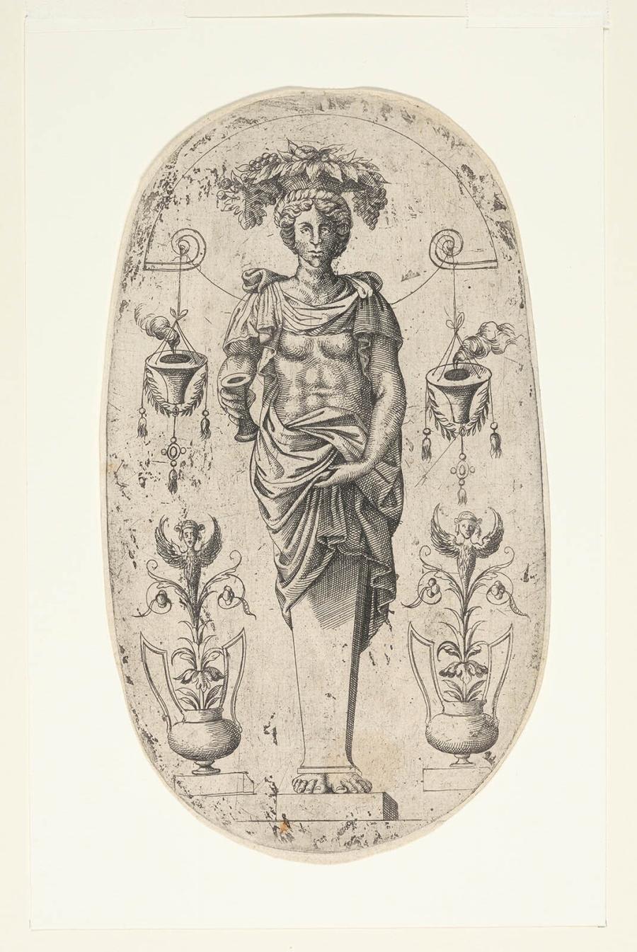 Female term carrying a fruit basket on her head