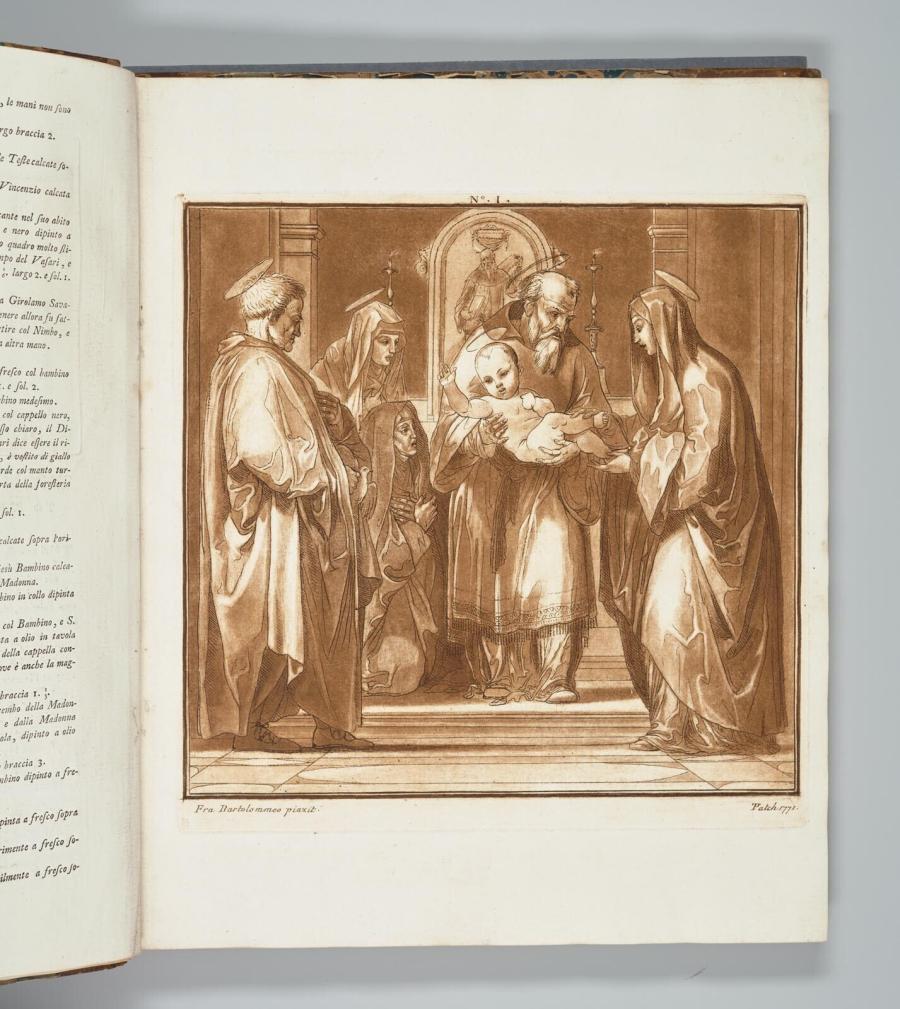 Presentatie van Christus in de tempel uit 'The Life of Fra Bartolommeo della Porta'