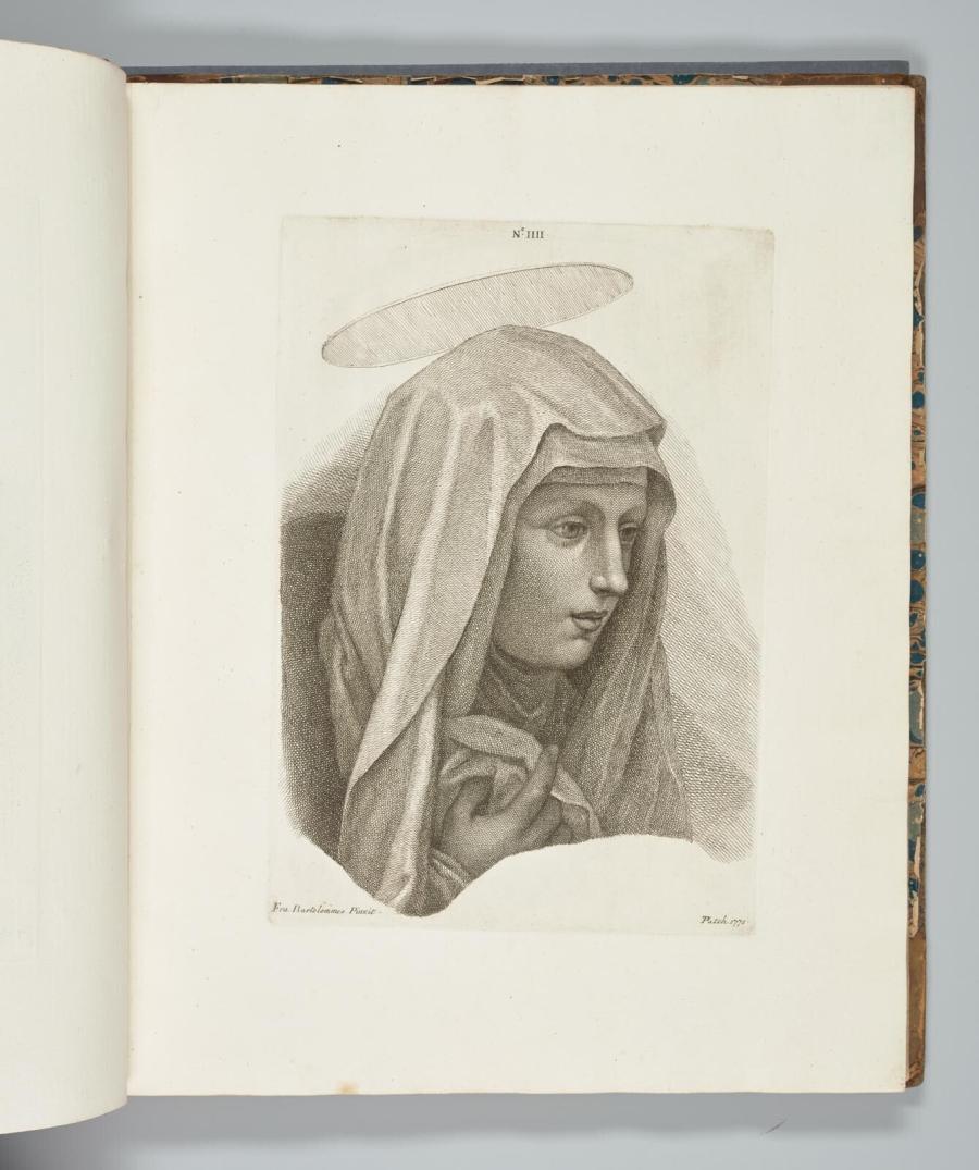 Hoofd van vrouwelijke heilige uit 'The Life of Fra Bartolommeo della Porta'