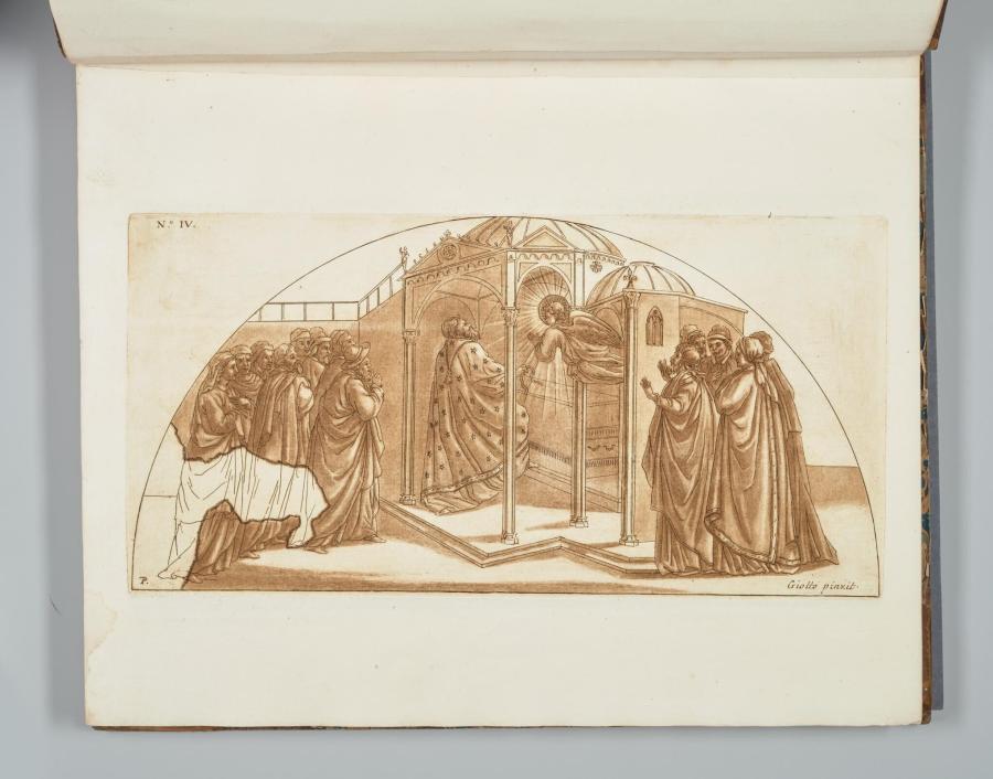 De aankondiging aan Zacharias uit 'Pictures of Giotto in the Church of the Carmelites'