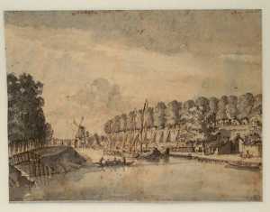 de-stadsbuitengracht-van-utrecht-tussen-het-mariawaterpoortje-en-de-catharijnepoort