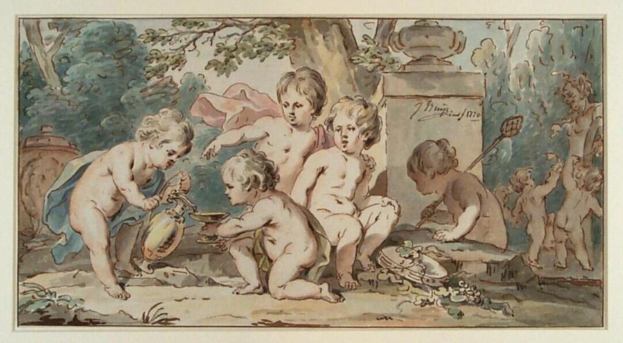 Design for a Decoration with Seven Putti