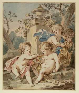 design-for-a-decoration-with-four-putti