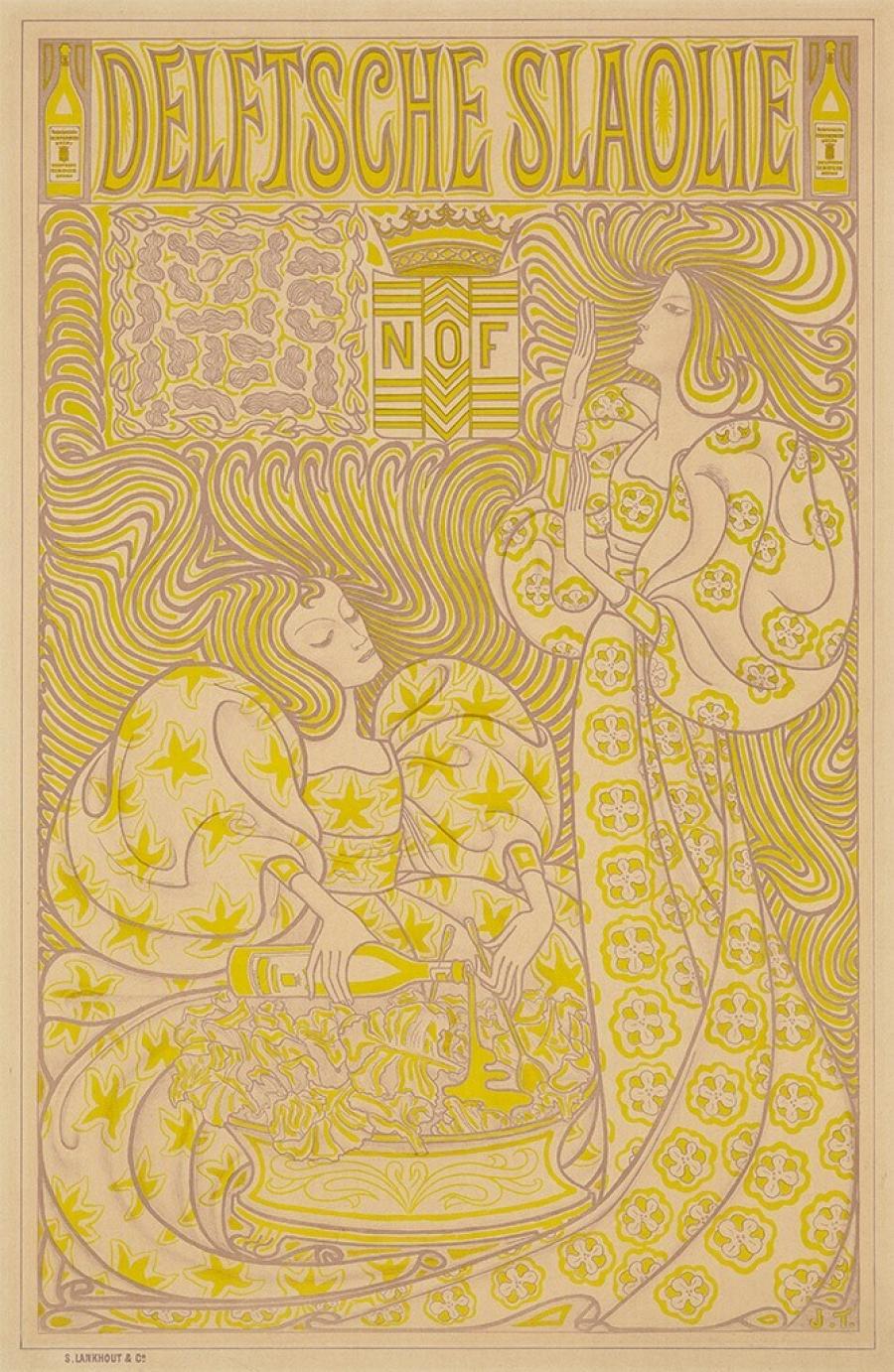Poster "Delftsche Slaolie"