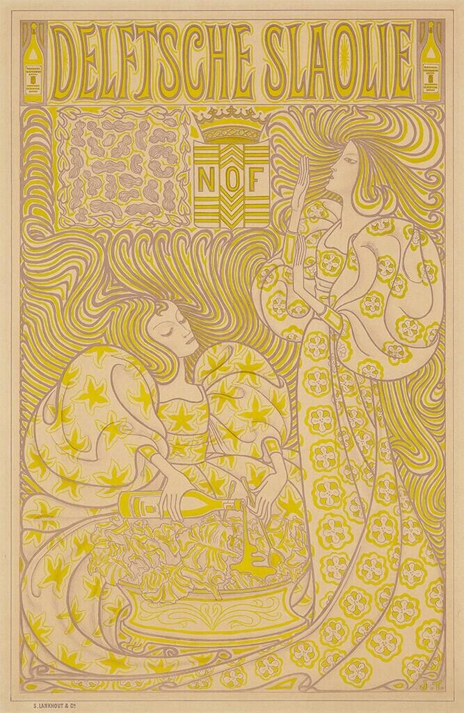 Poster "Delftsche Slaolie"