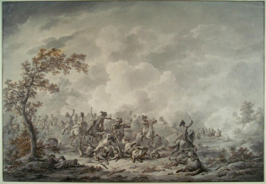 Een cavaleriegevecht