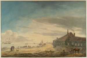 strandgezicht-bij-den-helder-met-logement-het-wapen-van-haarlem-provincie-noord-holland