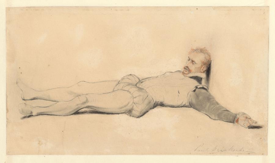 Reclining Figure, Preliminary Study for the Painting 'The Assassination of the Duke De Guise' (Musée Condé, Cantilly, France)
