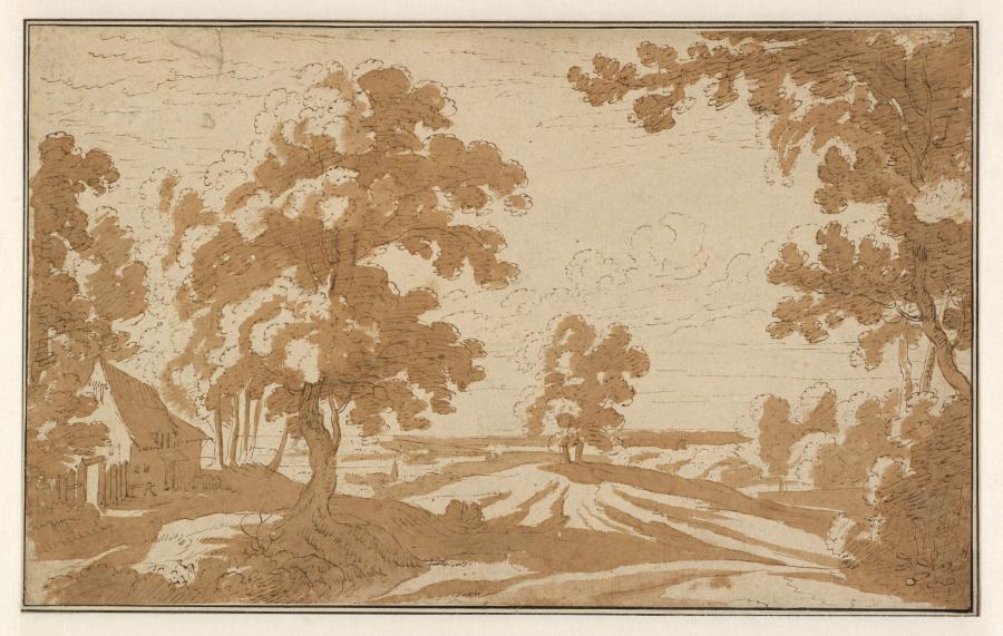 Landscape with Trees and a House