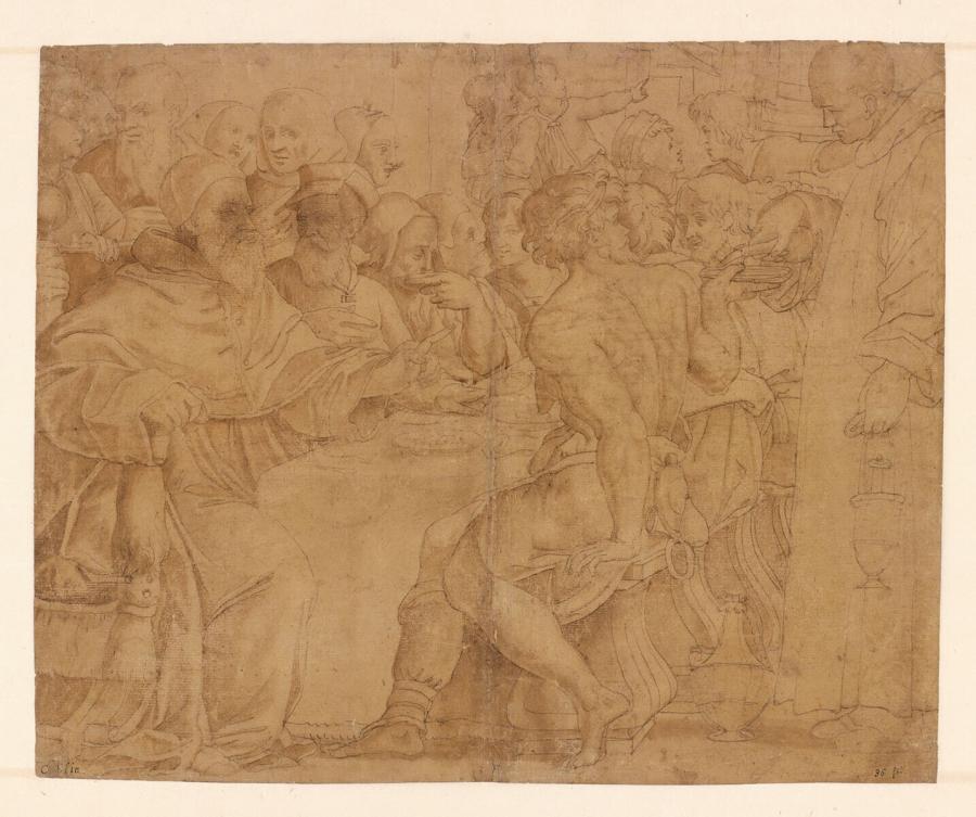 Naar onderdeel van Vasari's 'Feest van de H. Gregorius'