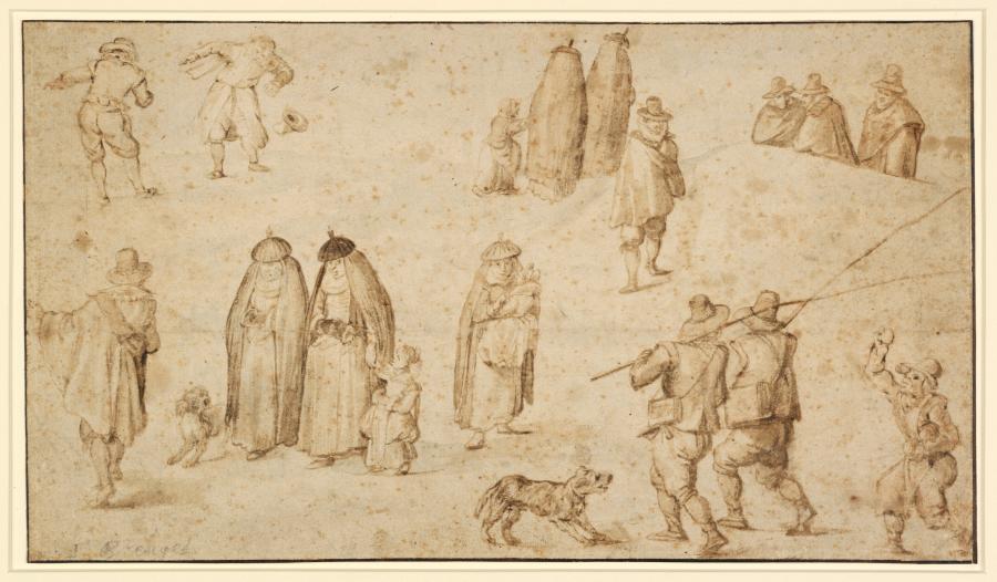Diverse groepen figuren
