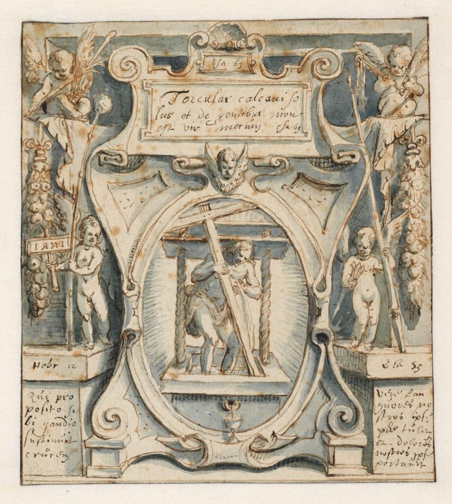 Christ in the Wine Press (Title Plate)