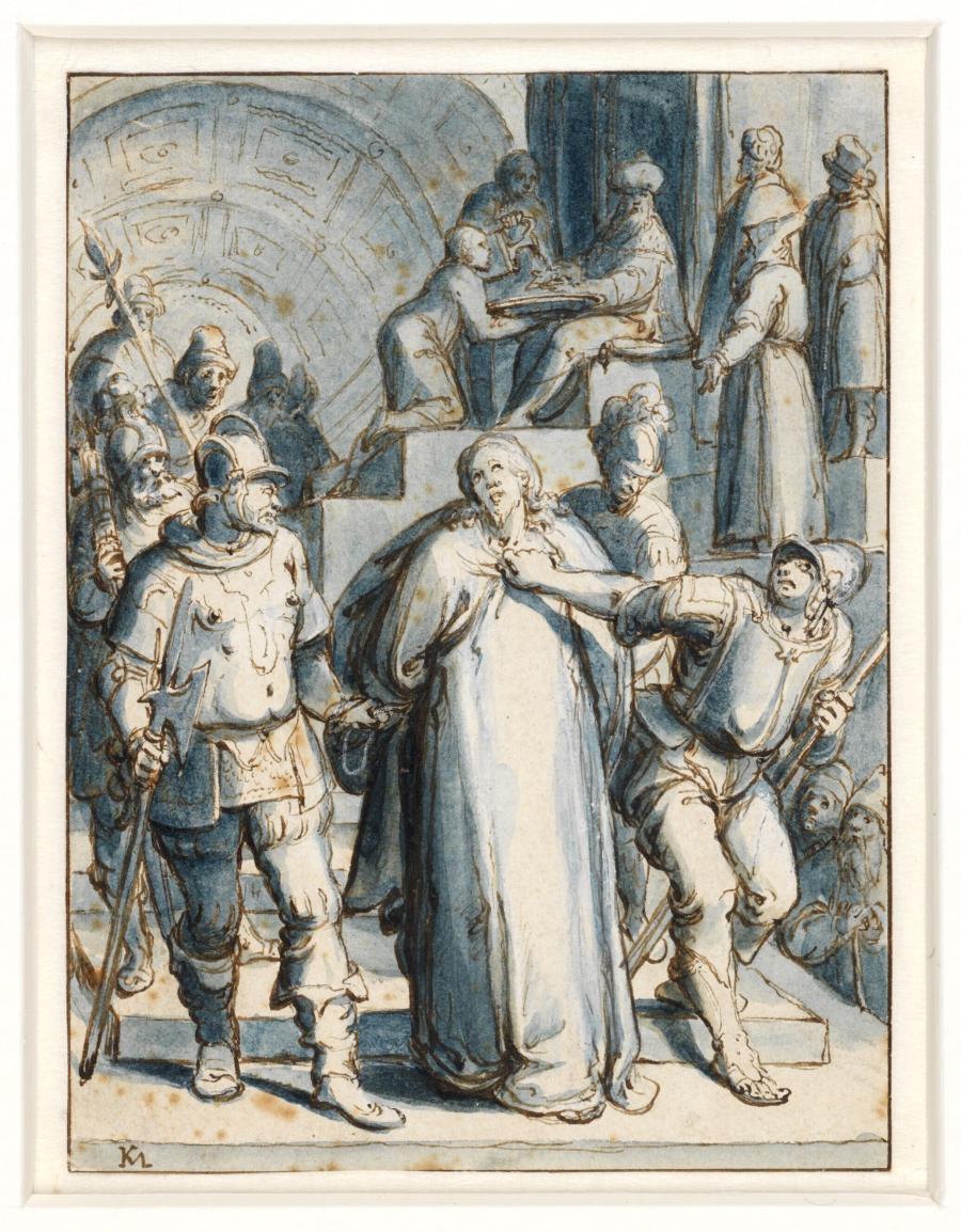 Christus weggevoerd van Pilatus
