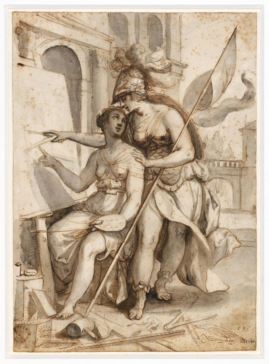 Minerva Instructing Pictura (Painting)
