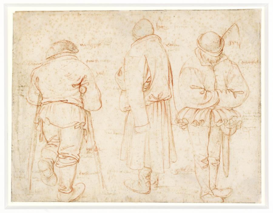 Drie staande mannen